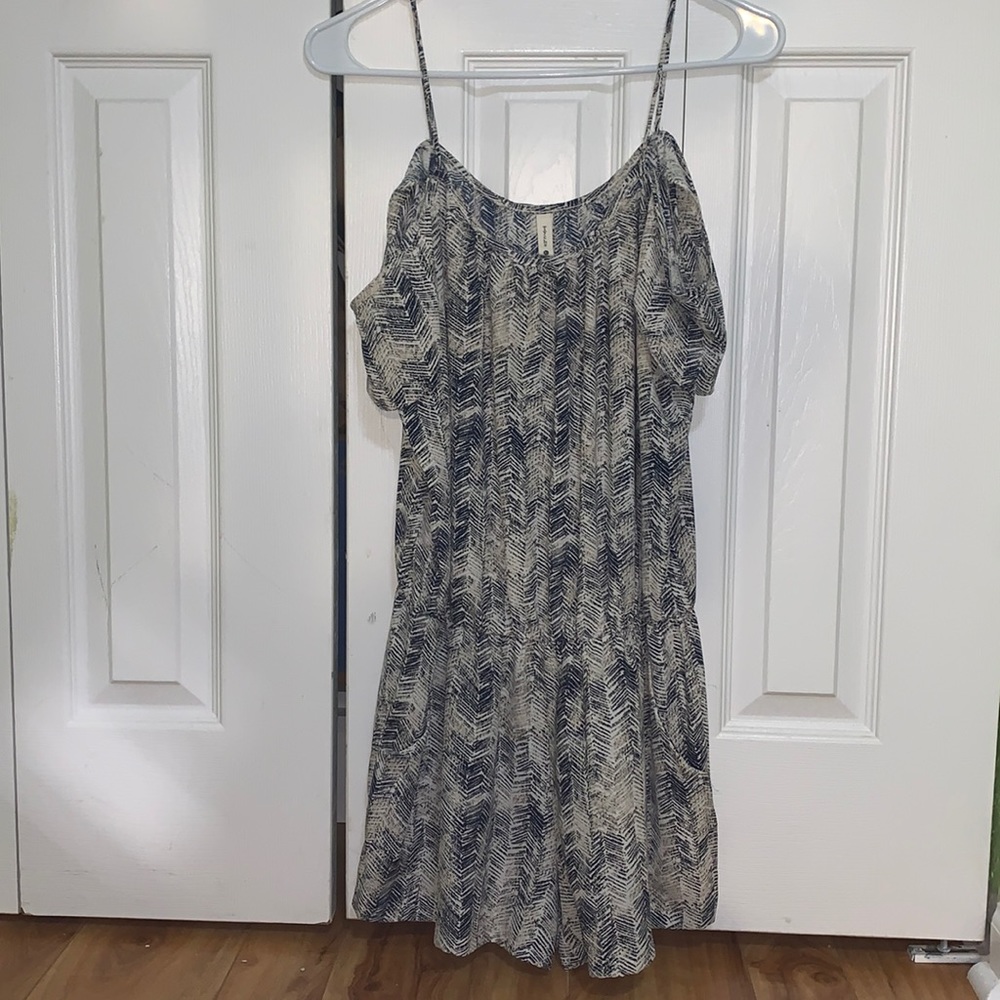 Off the shoulder romper with spaghetti straps